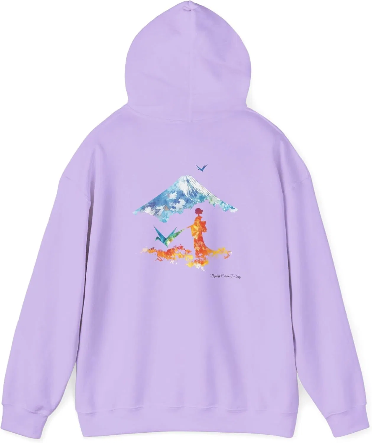 Худи Origami Crane Hoodie, бренд GENERIC, орхидея — фото 3