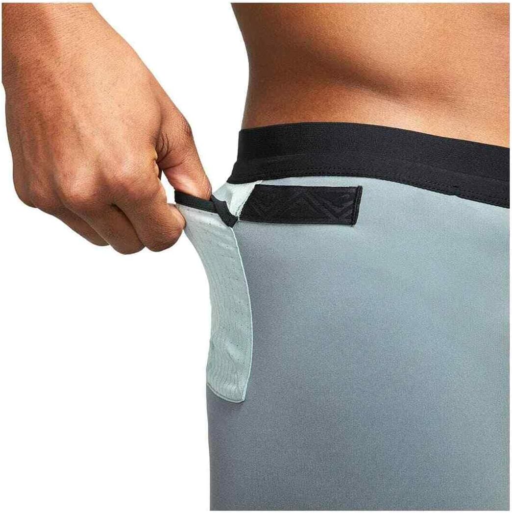 Мужские тайтсы для трейлраннинга Nike Dri-FIT Trail длиной 1/2, серые, Gray — фото 2