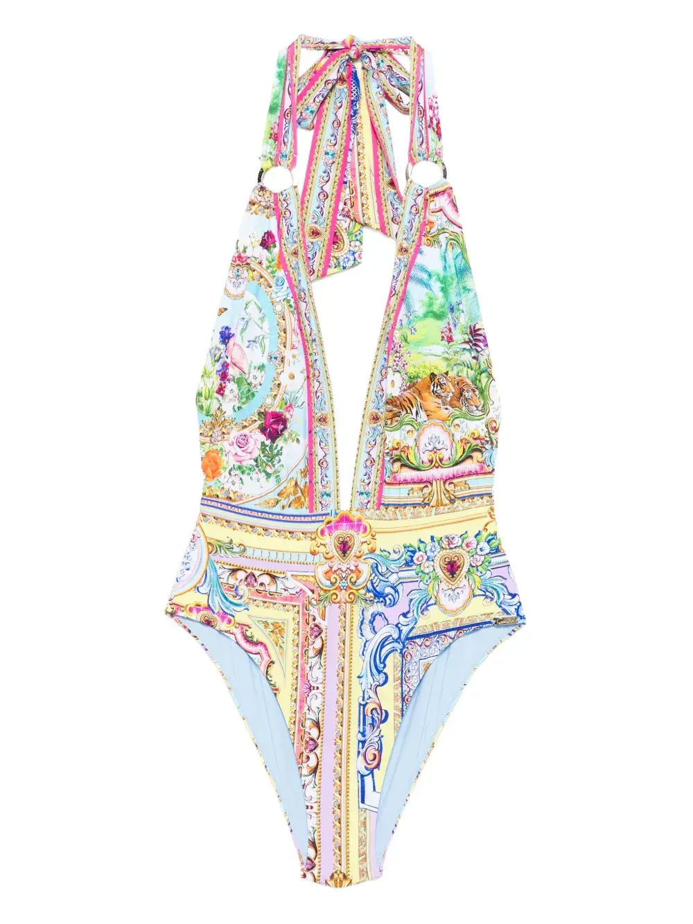 

Купальник с принтом Camilla, синий