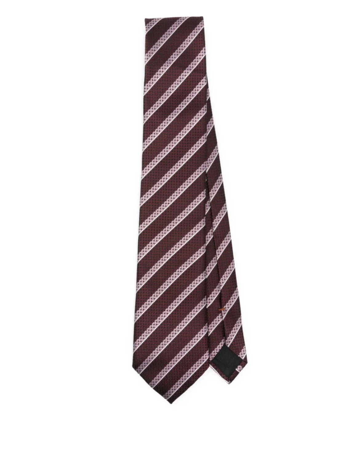 

Галстук в полоску Zegna, красный