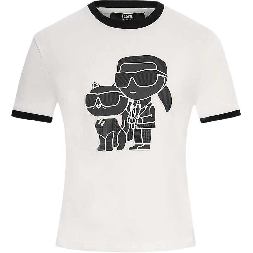 

KARL LAGERFELD / Karl Lagerfeld Jeans Футболка KARL LAGERFELD женская белая, Белый, KARL LAGERFELD / Karl Lagerfeld Jeans Футболка KARL LAGERFELD женская белая