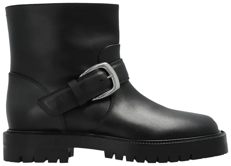 Женские ботильоны Maison Margiela Tabi County с пряжкой, черные