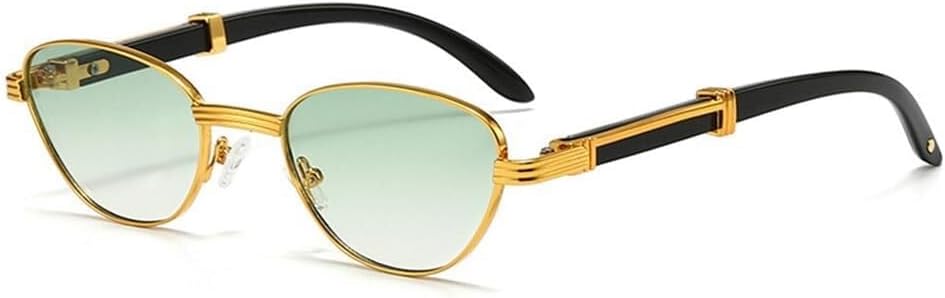 

Солнцезащитные очки «кошачий глаз» для женщин, прозрачные градиентные линзы, защита от ультрафиолета UV400 для мужчин, для занятий спортом на открытом воздухе, бега и езды на велосипеде LXLHWN, Golden Green