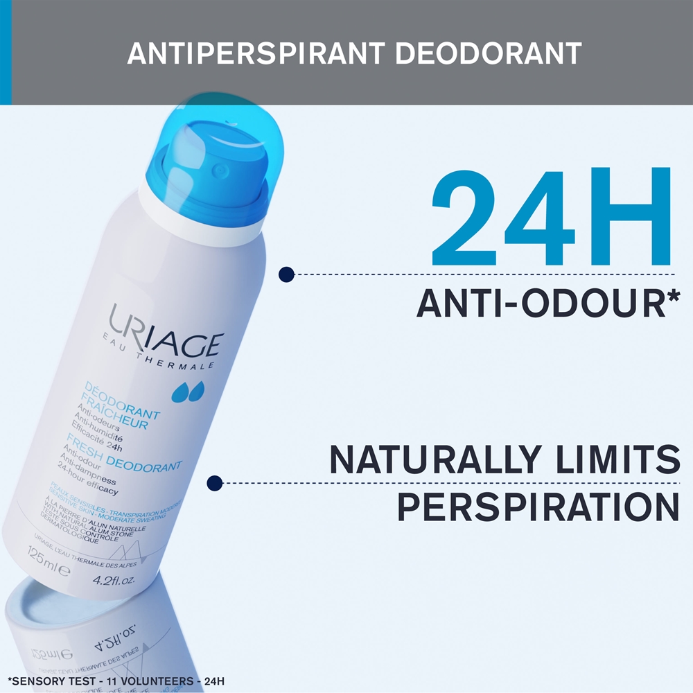 Дезодорант-Спрей Hygiène fresh с 24-часовой защитой Uriage, 125 мл — фото 3