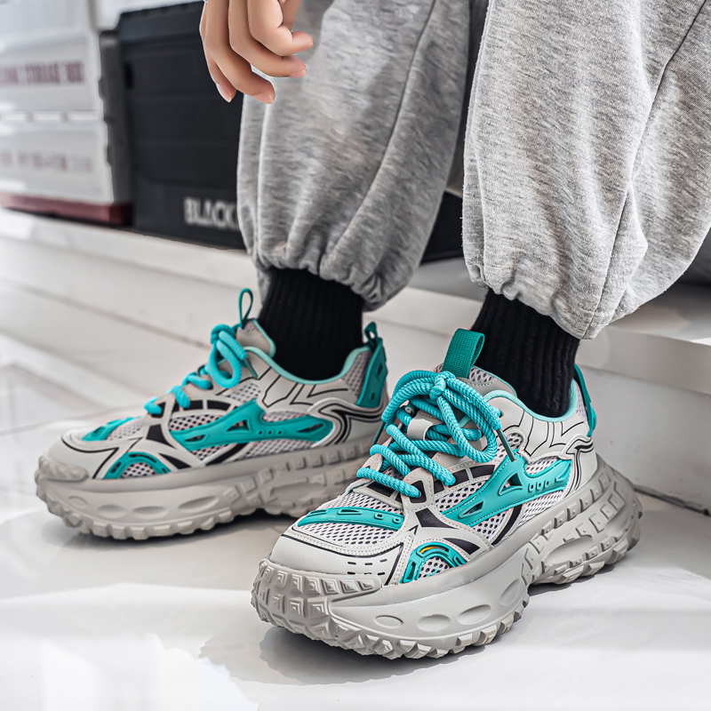 Bull Thunder Мужские бежевые кроссовки на массивной подошве, цвет Beige — фото 4