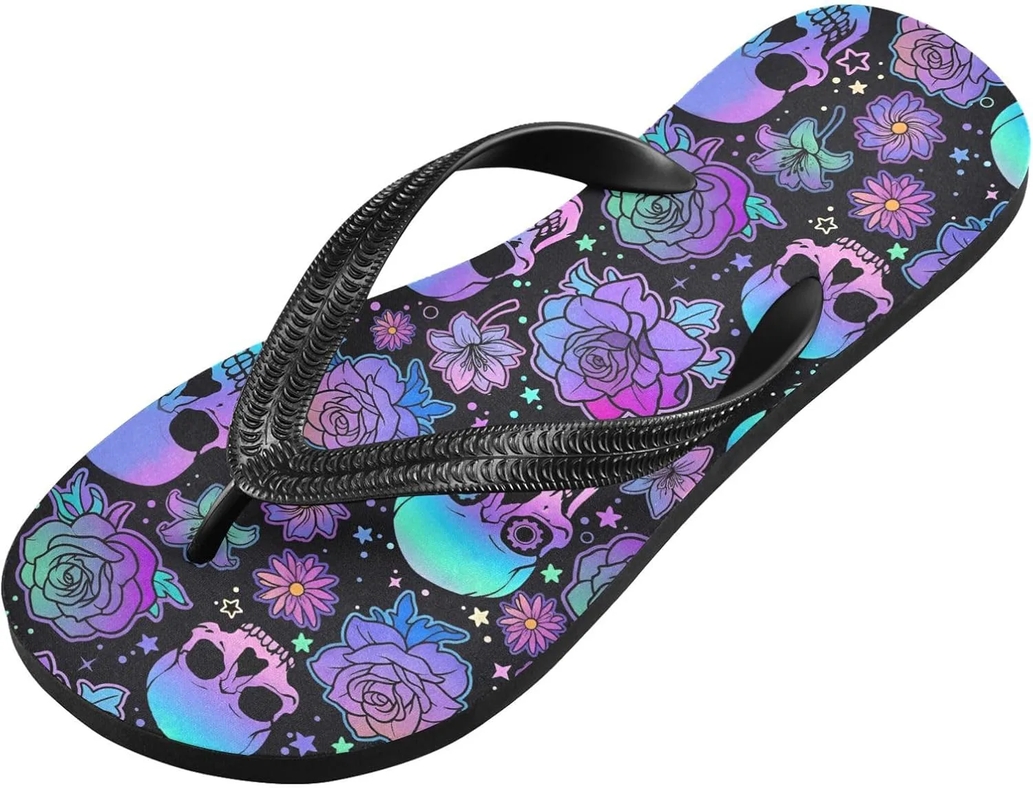 

MNSRUU Women Men Flip Flops Skull Flip Flops Womens Slides Men Сандалии Shower Slippers for Beach XS-XXL