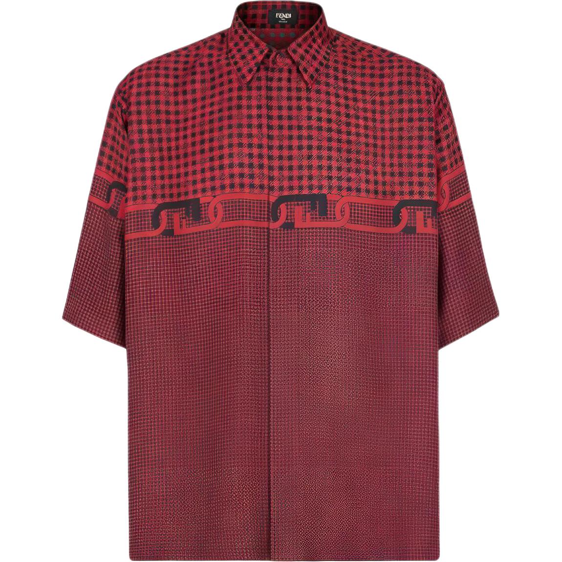 

FENDI Рубашка мужская красные