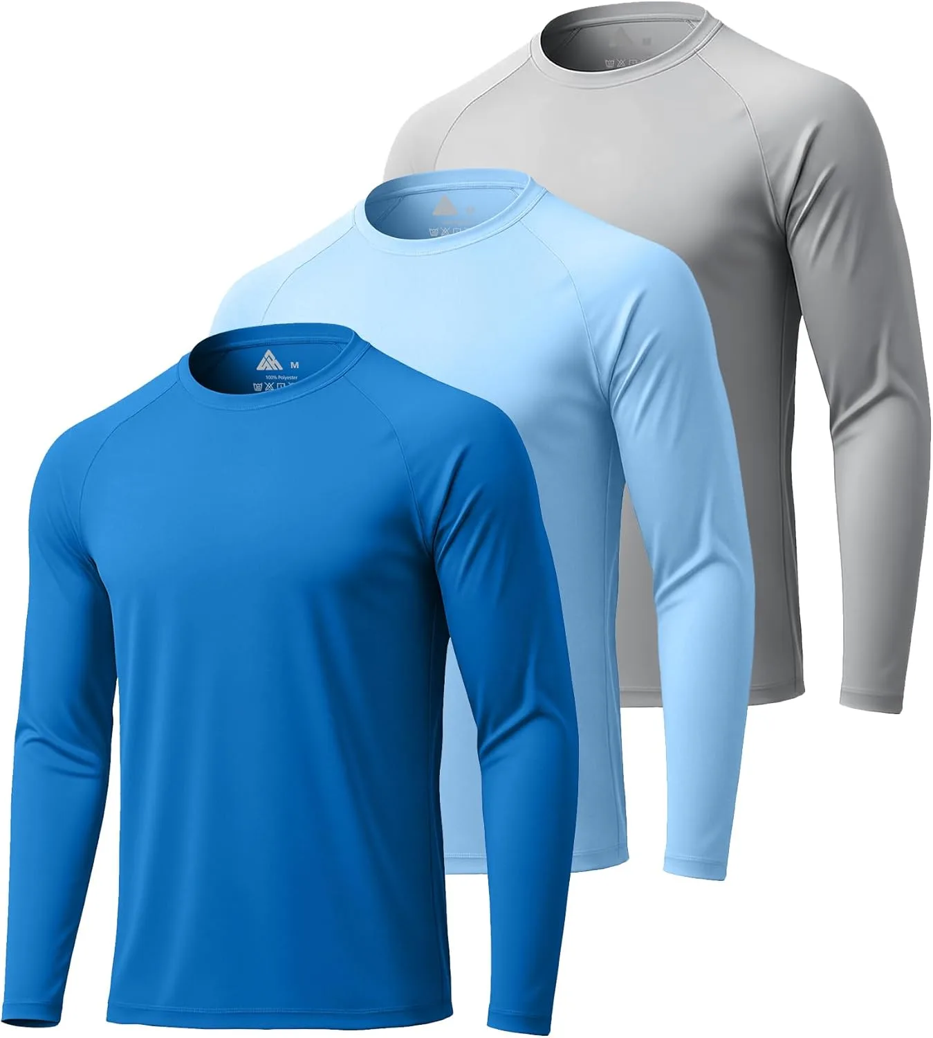 

ZITY 3 Pack Long Sleeve Shirts для мужчин UPF 50+