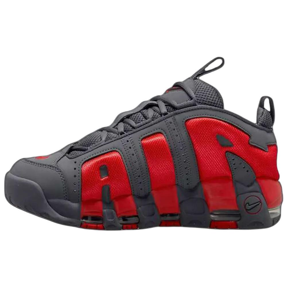 

Баскетбольные кроссовки Air More Uptempo для мужчин с низким верхом, темно-серые/темно-розово-красные Nike