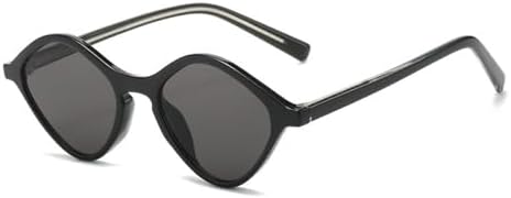 

Ретро-солнцезащитные очки в форме маленького многоугольника для женщин, модные очки для мужчин, трендовые панк-солнцезащитные очки с защитой от УФ-излучения UV400 MTZJH, Black