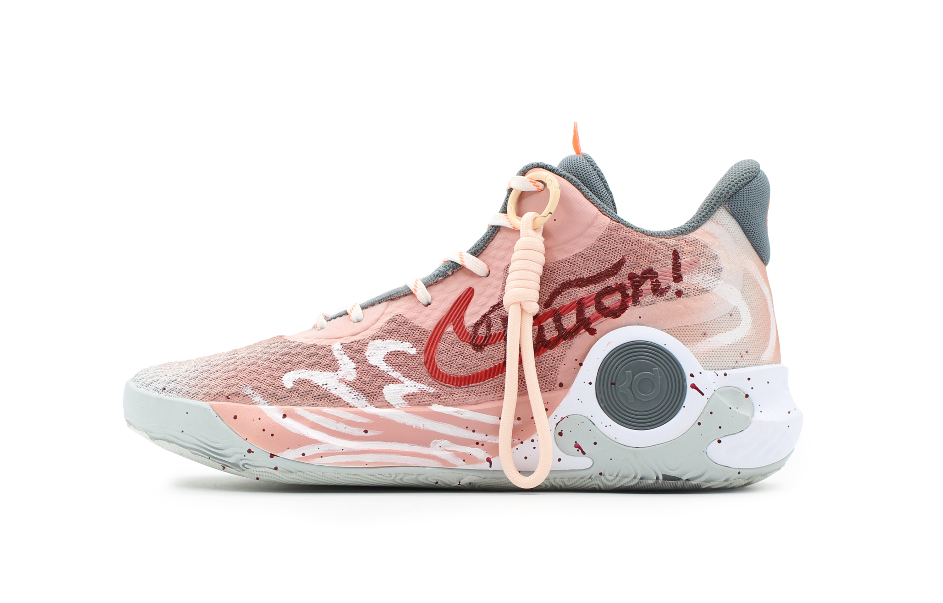 

Nike Кроссовки для баскетбола KD Trey 5 IX mid-top unisex с противоскользящей и износостойкой подошвой, цвет gray pink