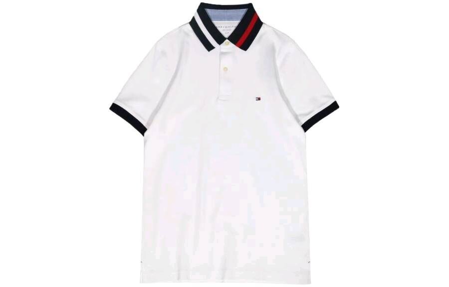

Рубашка поло мужская белая Tommy Hilfiger, белый