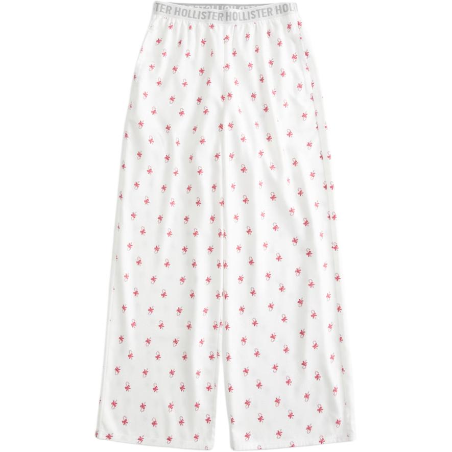 

Hollister Пижамные штаны Women's белый All Over Print