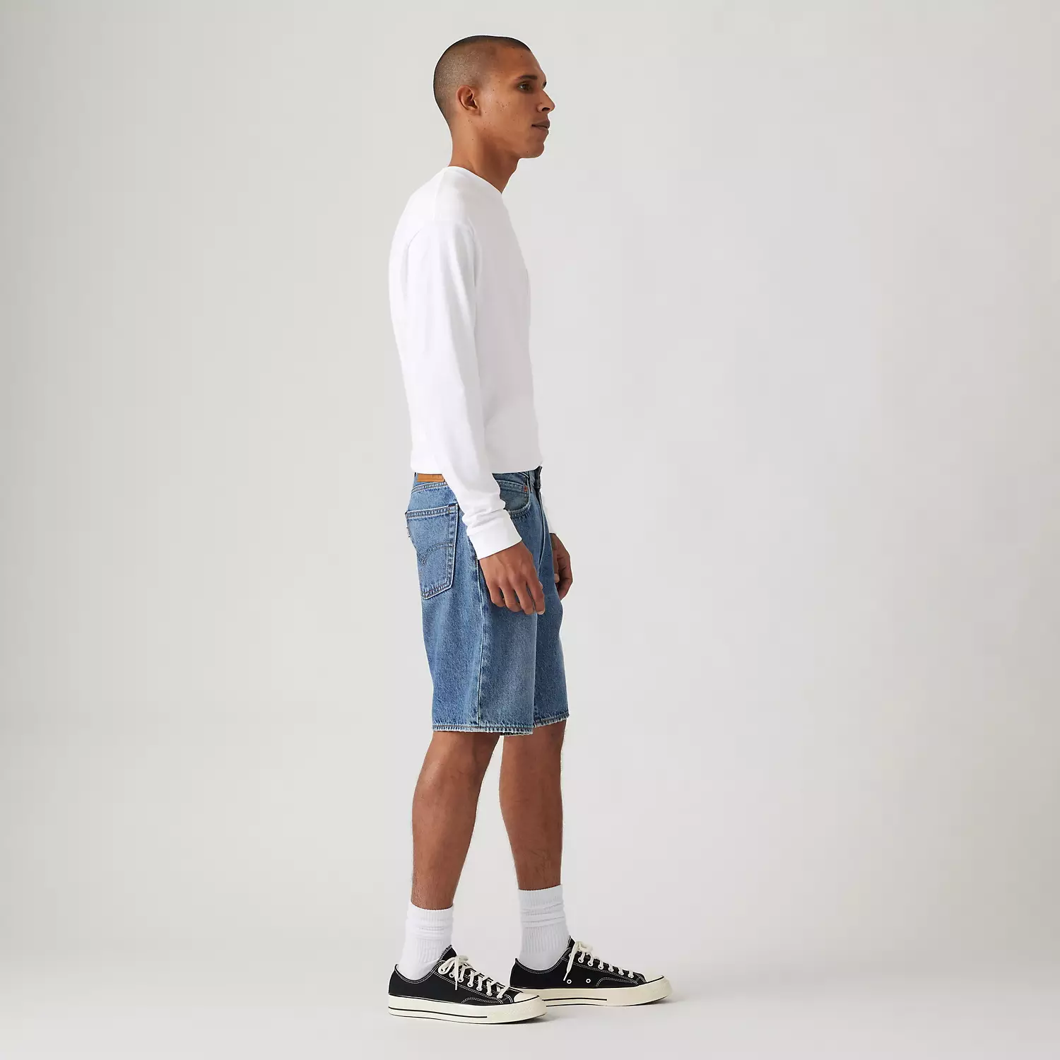 454 Мужские шорты свободного покроя 10 дюймов Levi's, цвет My Frequency - Medium Wash — фото 4