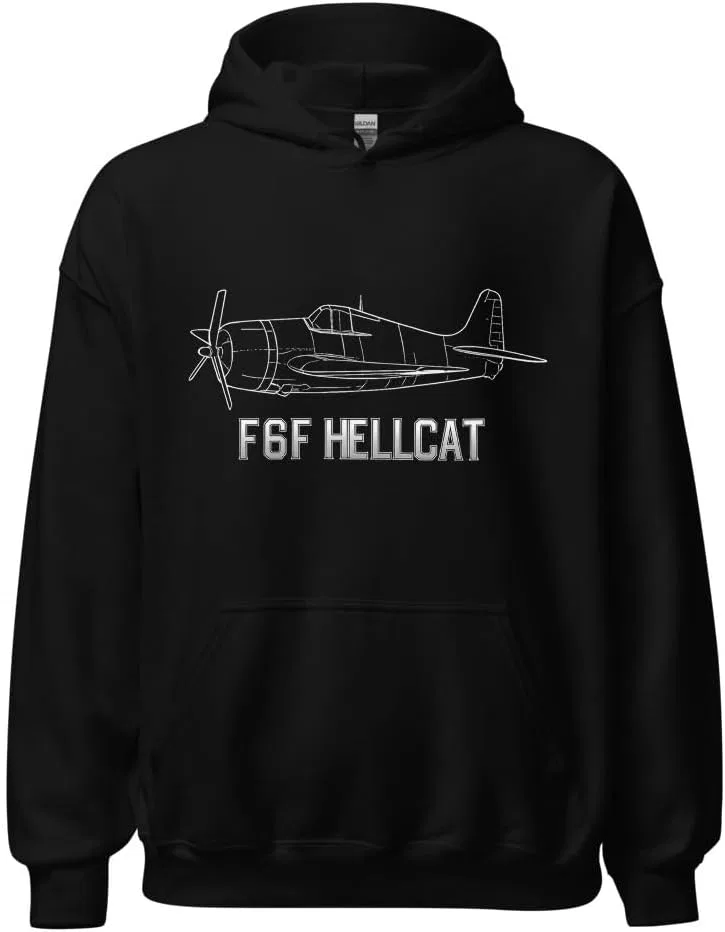 Толстовка F6F Hellcat – авиационная толстовка с изображением истребителя времен Второй мировой войны