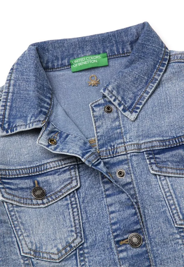 Джинсовая куртка United Colors Of Benetton, Blue — фото 3