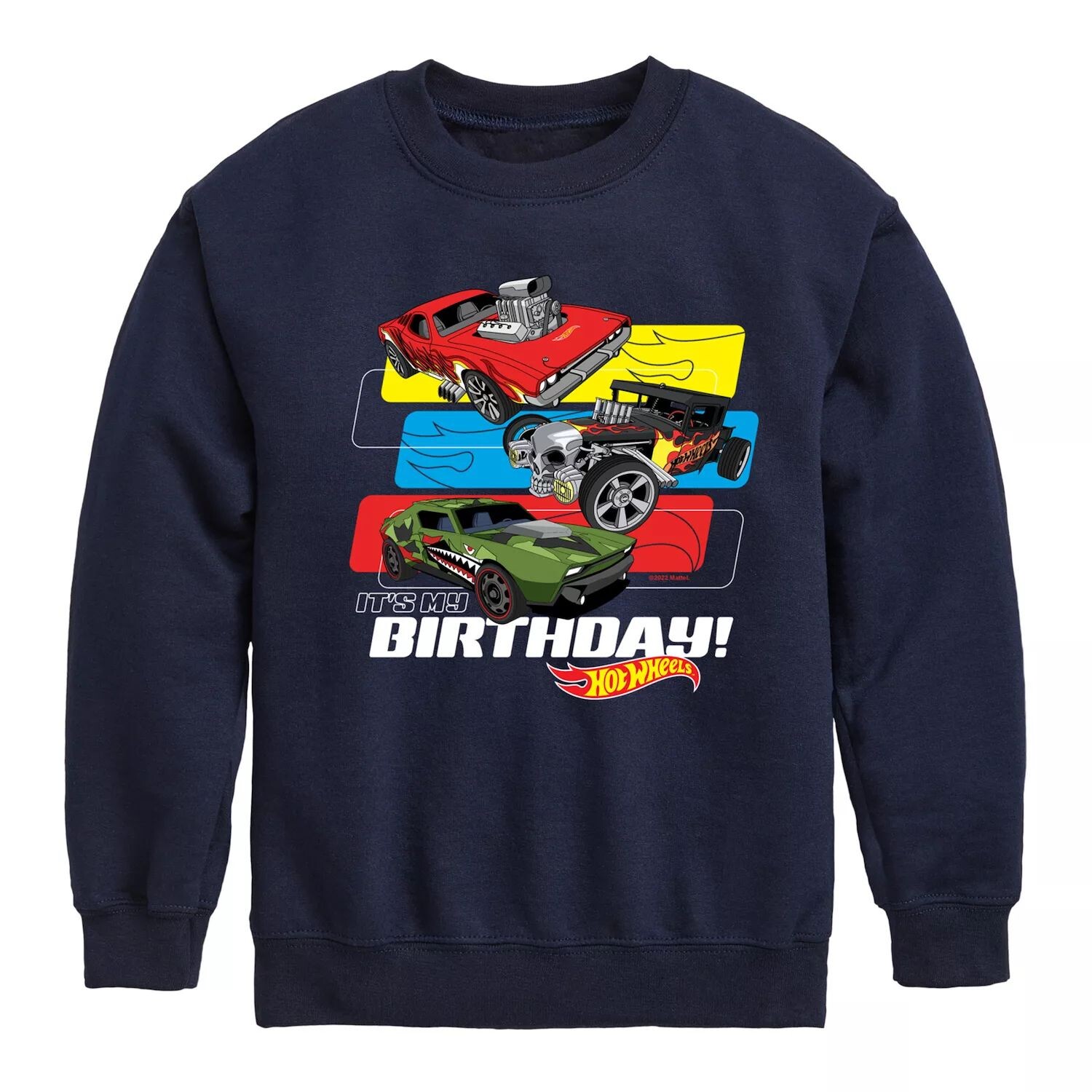 

Флисовый свитшот Hot Wheels It My Birthday для мальчиков 8–20 лет Licensed Character, синий