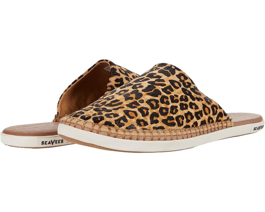 

Лоферы SeaVees Lido Slide Printed Cowhide, леопардовый