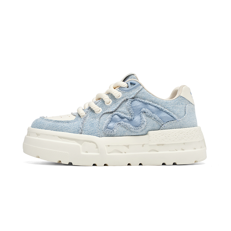 

FAIRWHALE Низкие скейтерские кроссовки мужские деним синие, цвет Denim Blue