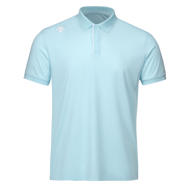 

Тренировочная короткая рукав поло мужская DESCENTE, LB-LIGHT BLUE