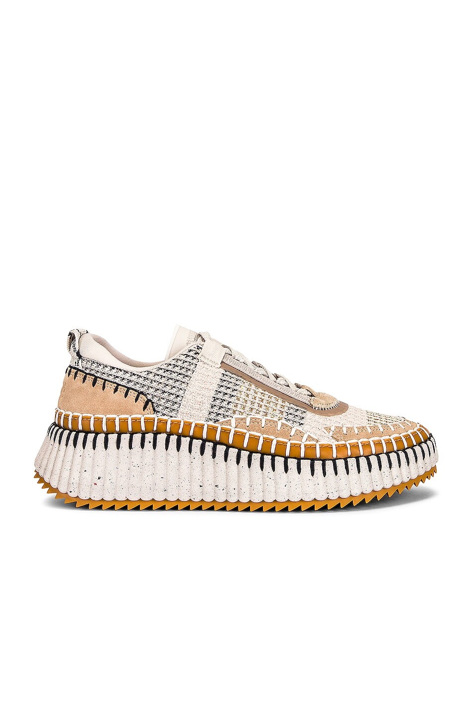 

Кроссовки Chloe Nama Low Tops, цвет Biscotti Beige