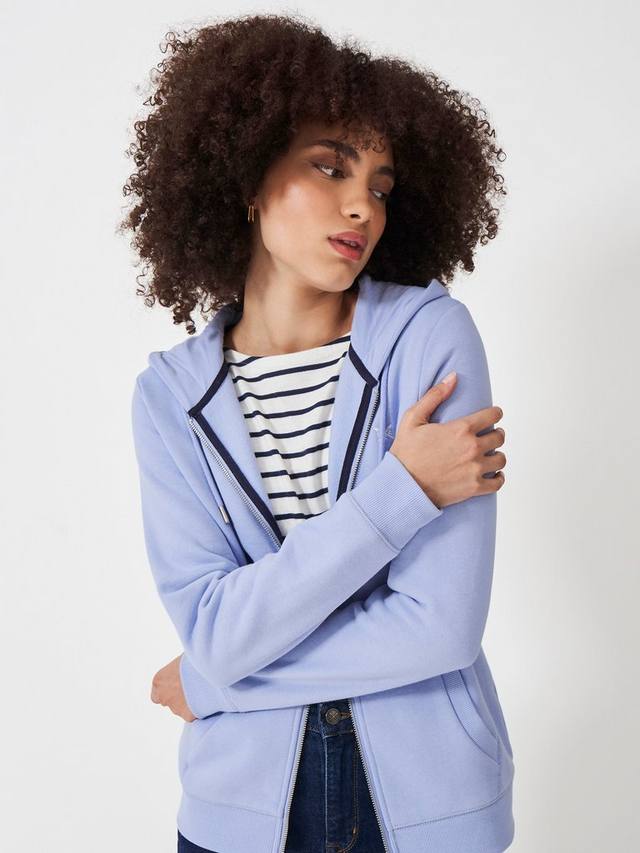 

Толстовка застегивается на молнию Crew Clothing, цвет Bright Blue