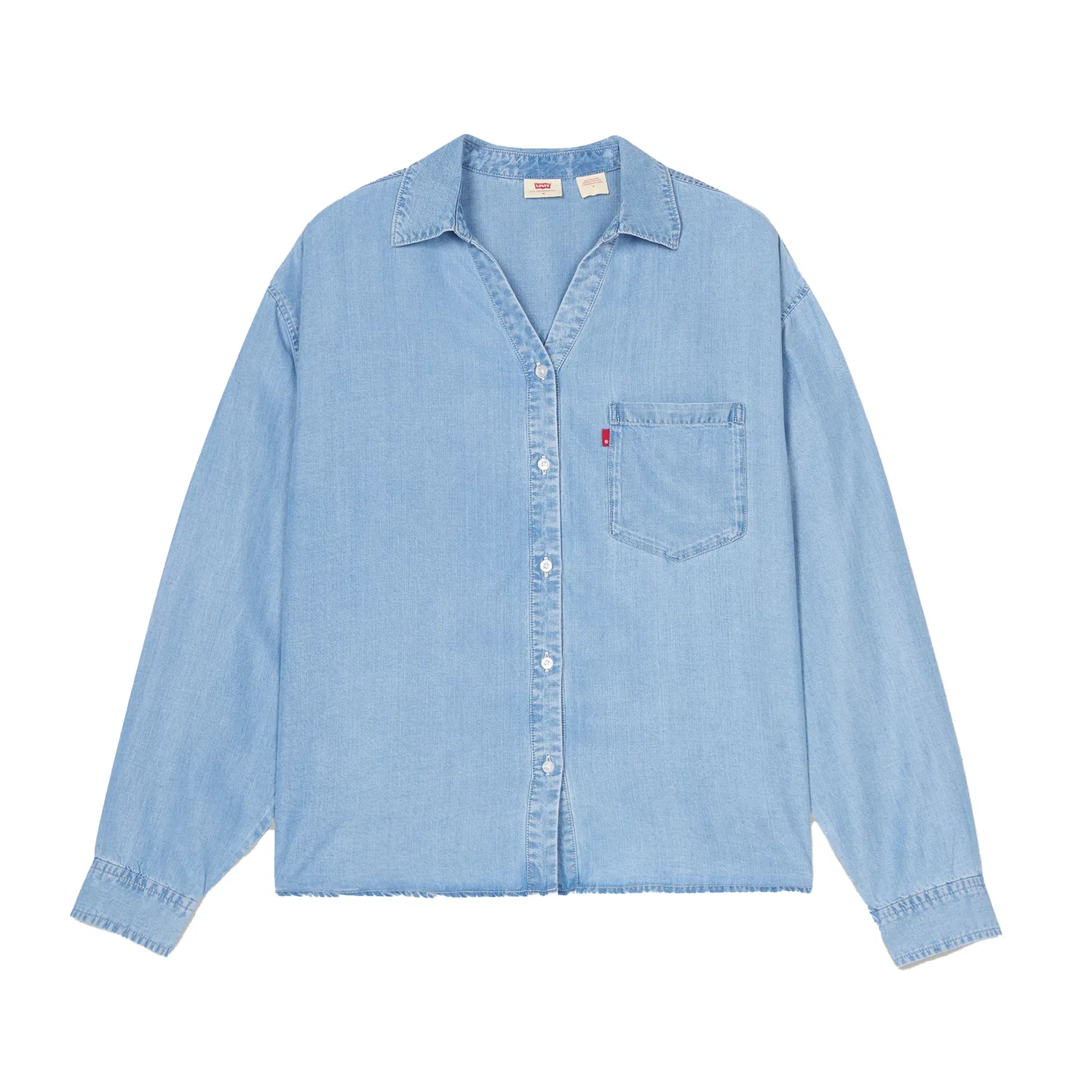 Рубашка женская с отложным воротником Levis синяя
