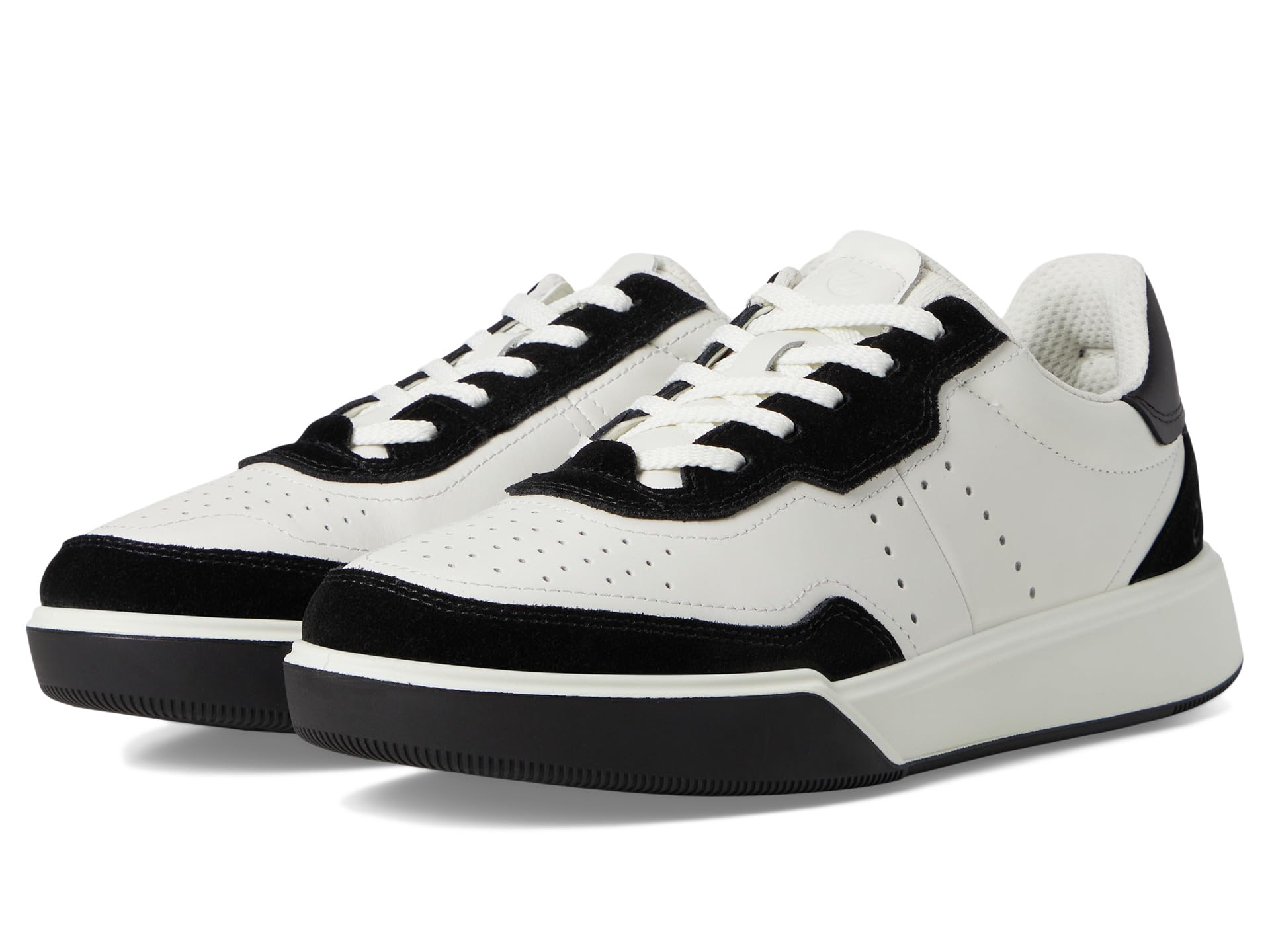 Кроссовки ECCO Street Court Sneaker, цвет Black/White/Black