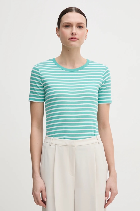 

Хлопковая футболка United Colors Of Benetton, бирюзовый, Зеленый, Хлопковая футболка United Colors Of Benetton, бирюзовый