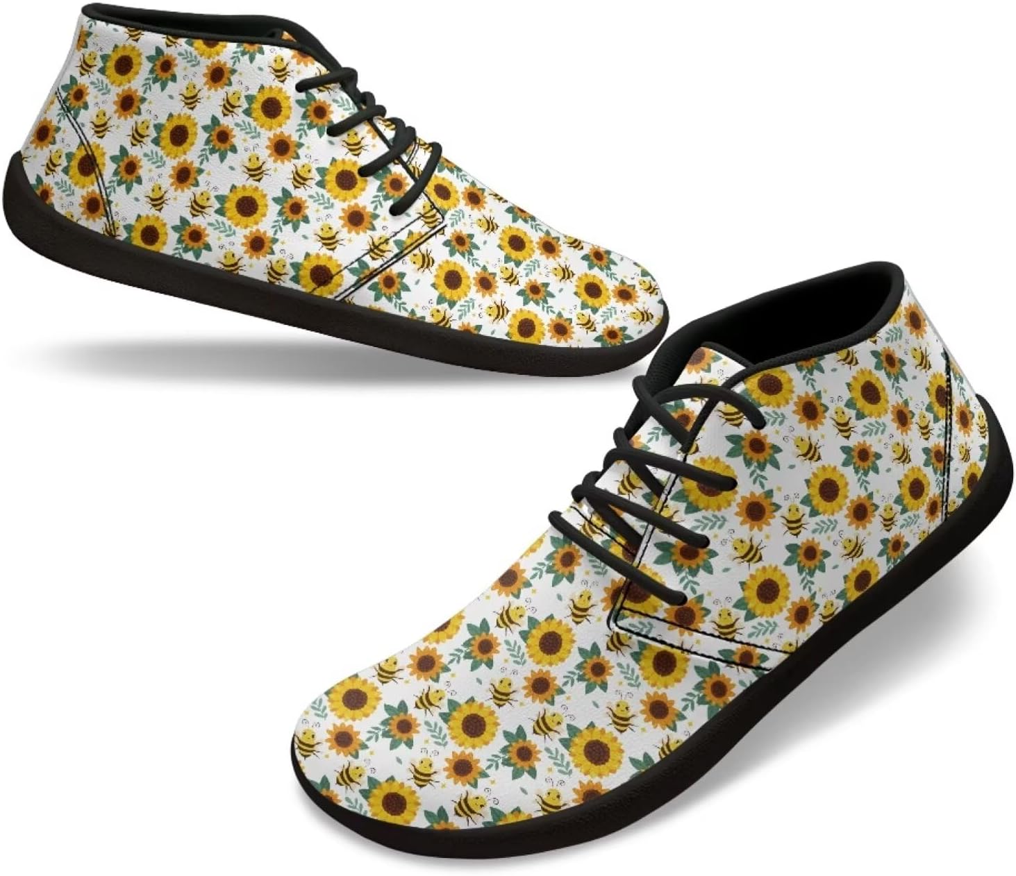 

Мужские кроссовки с широкой носочной частью, дышащие, в стиле босоножек, с подошвой нулевого подъема, удобные, противоскользящие, быстро сохнущие, для тренировок и прогулок Xixirimido, Sunflower Bee