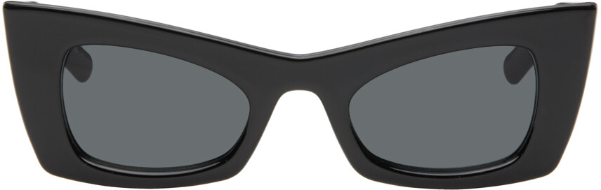 

Черные солнцезащитные очки SL 702 Saint Laurent, Black/Black/Black