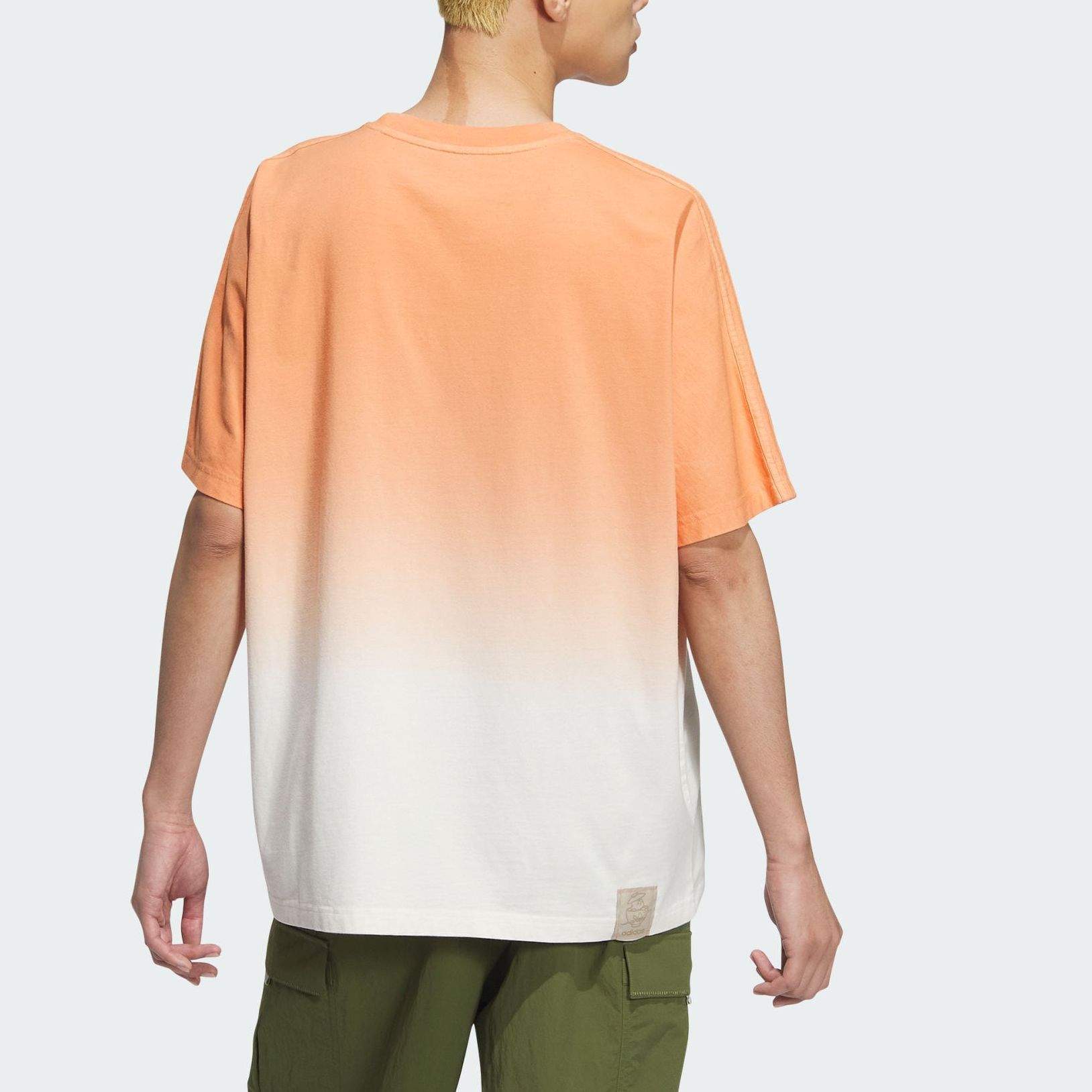 Футболка унисекс светло-бежевый коричневый/розовый белый Adidas Originals — фото 4
