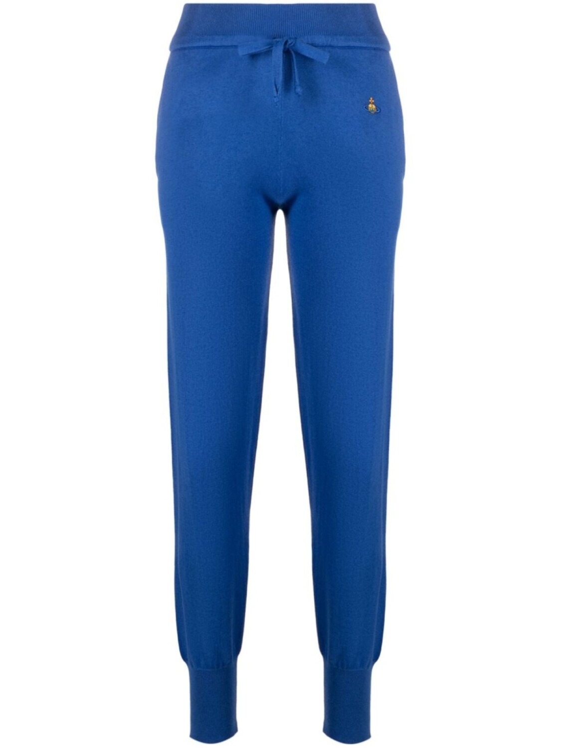 

Vivienne Westwood зауженные брюки с вышивкой Ocean Orb, синий