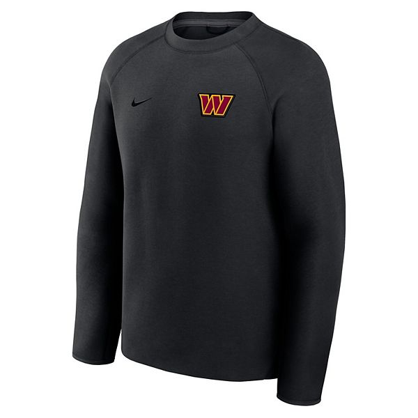 Мужской черный свитшот washington commanders tech fleece raglan Nike — фото 2