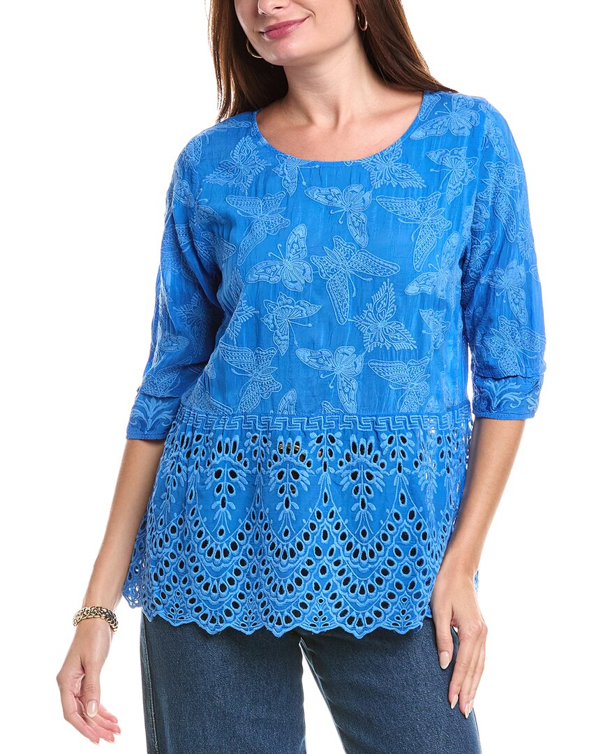 

Джонни Вас Блузка Серша Johnny Was, синий