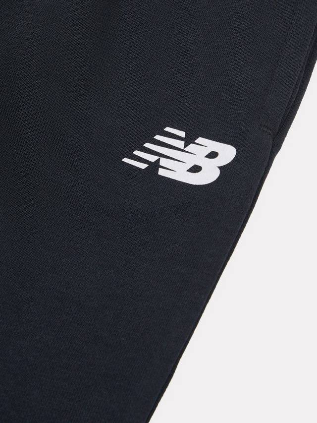 Детские хлопковые джоггеры с кулиской New Balance, Caviar — фото 3
