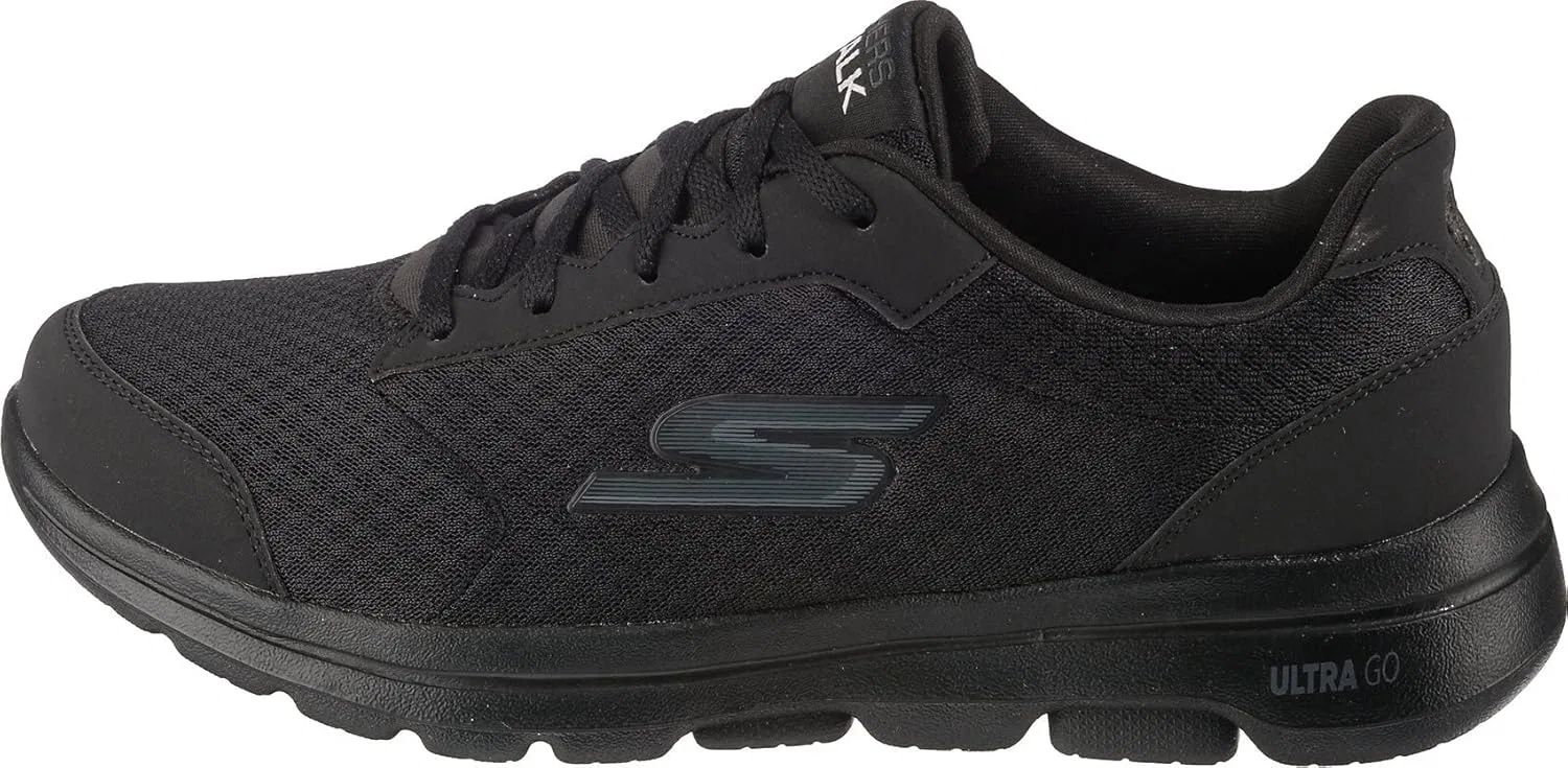 Мужские кроссовки SKECHERS Go Walk 5 Qualify, Black Textile Synthetic Black Trim — фото 3