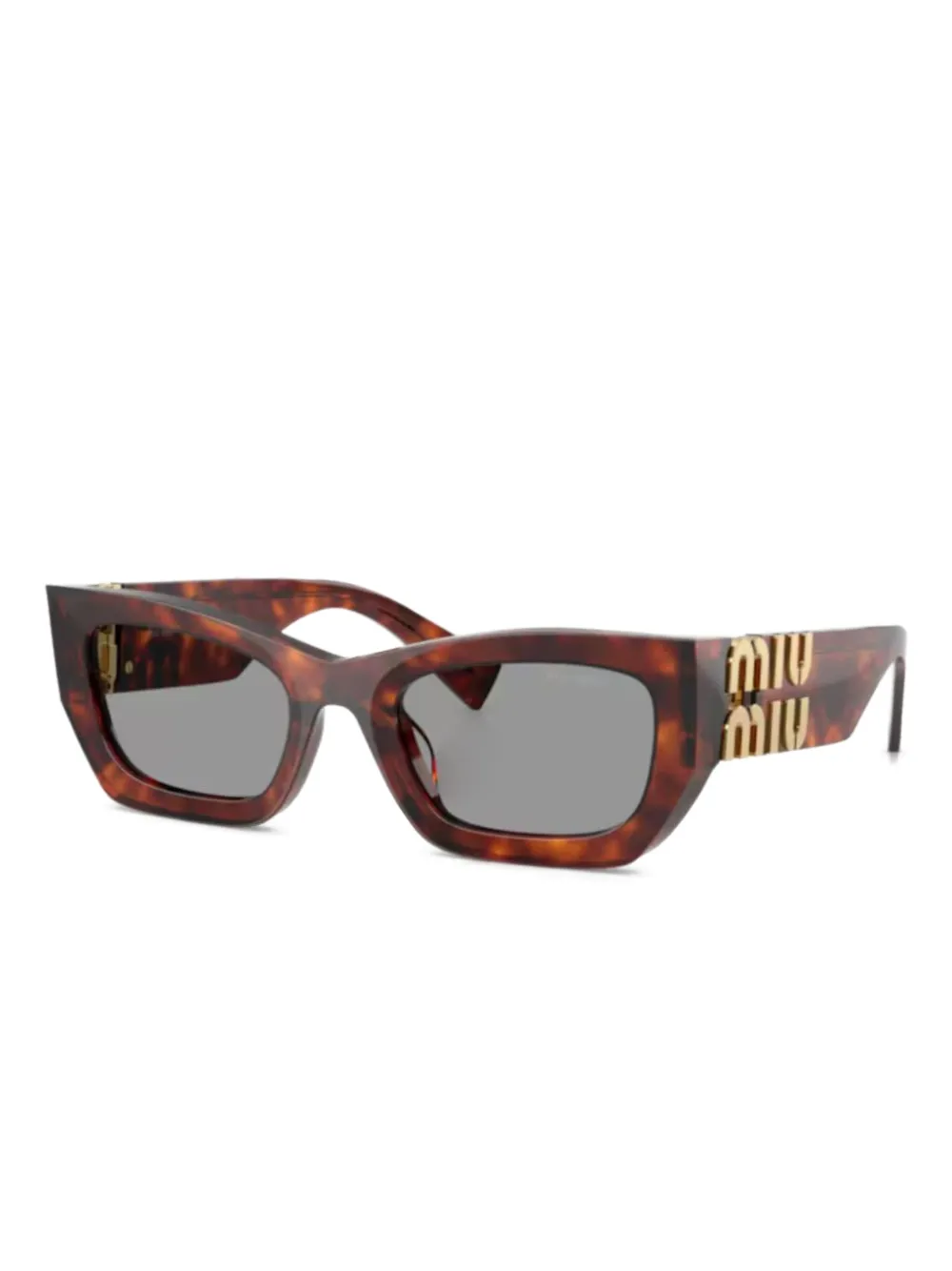 

Солнцезащитные очки с логотипом Miu Miu Eyewear, коричневый