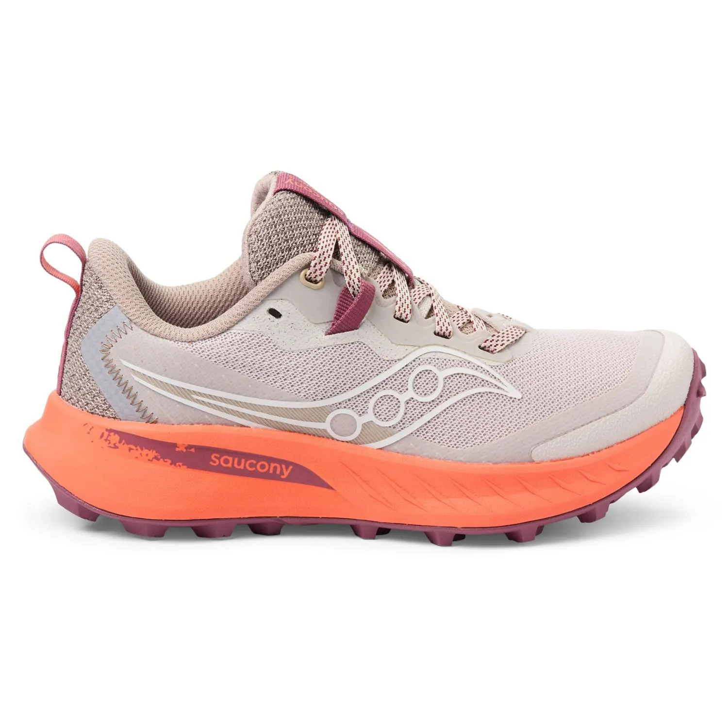 Женские кроссовки для трейлраннинга Peregrine 15 Saucony, Oat/Salmon — фото 2