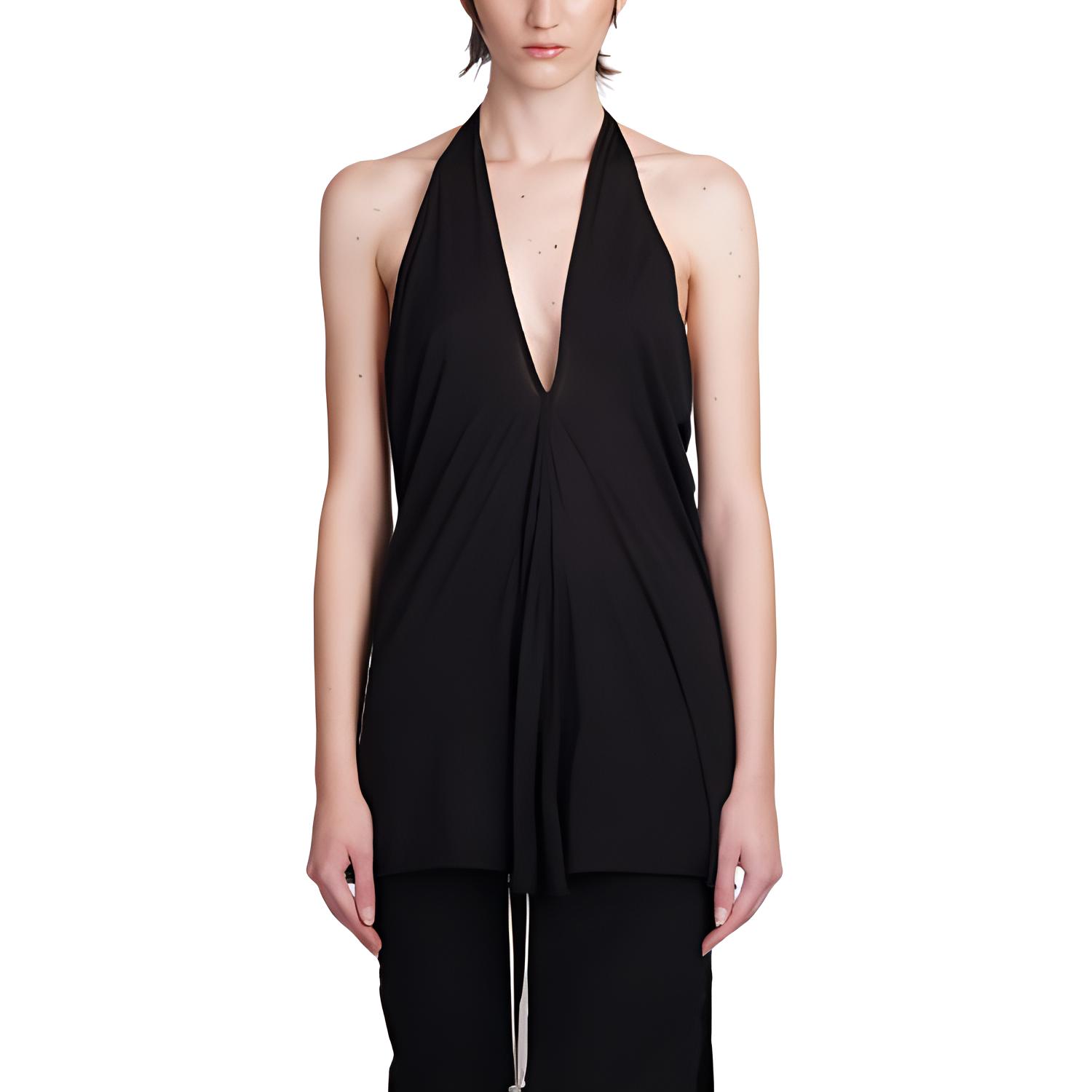 

Хлопковый топ Halter T Rick Owens DRKSHDW, черный