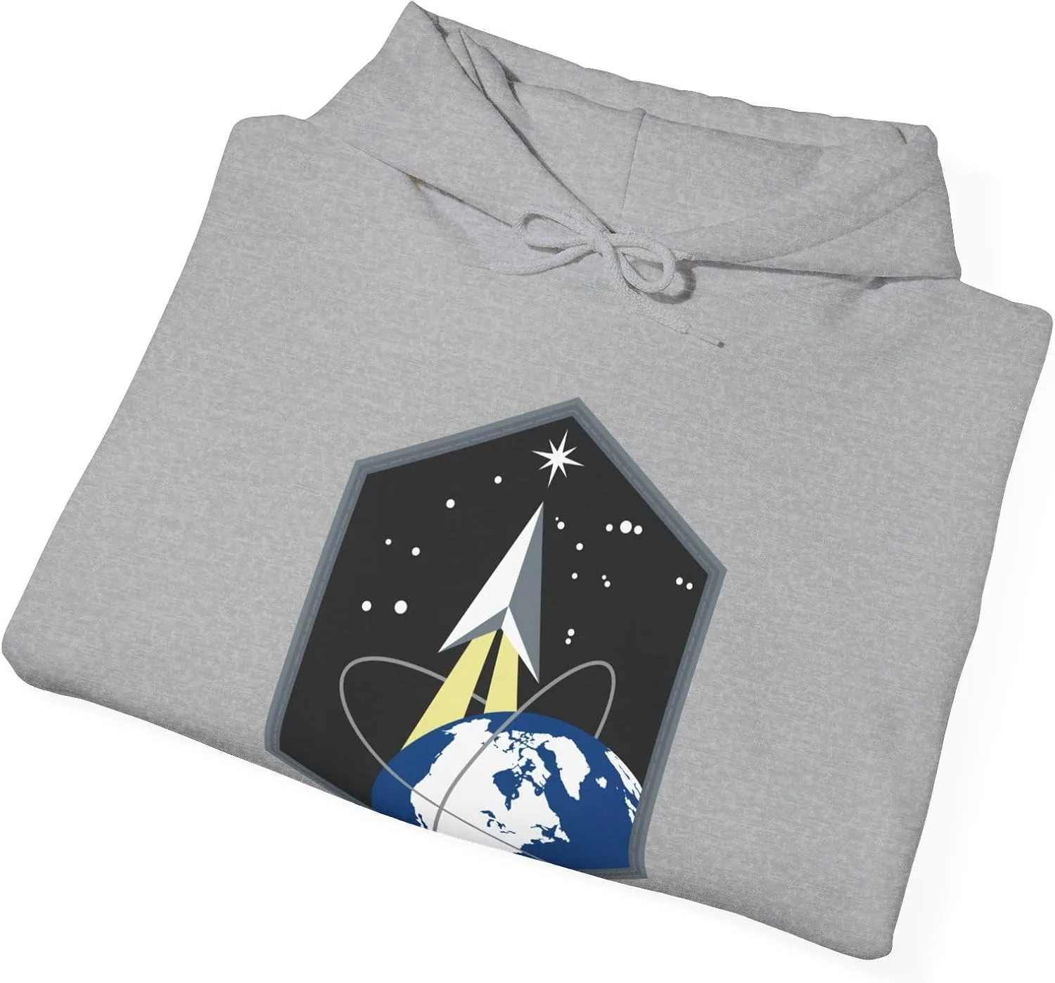 Толстовка с капюшоном Space Base Delta 2 (Космические силы США) GENERIC, серый — фото 4