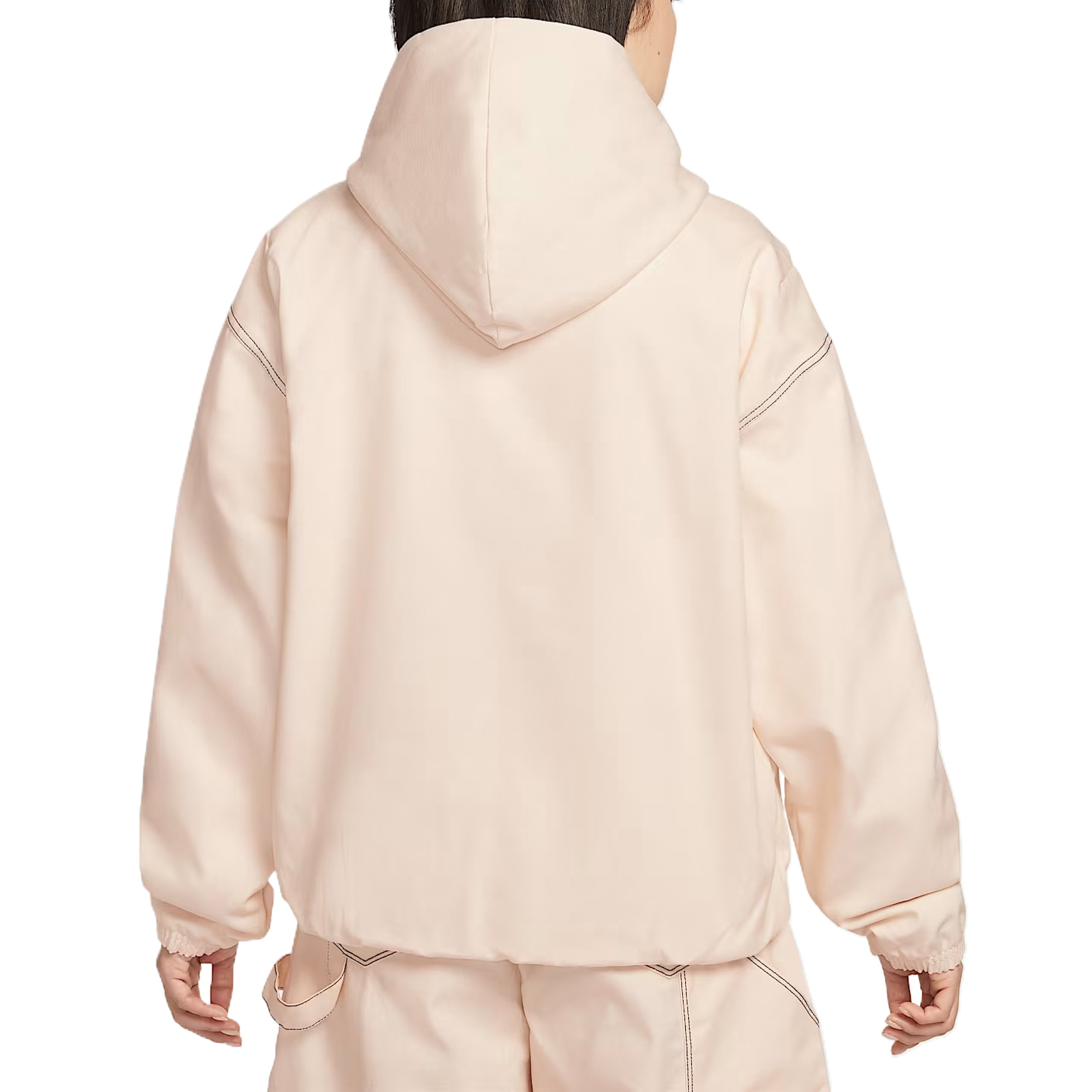 Nike Куртка женская розовая белая/розовая белая с капюшоном Moderate Workwear — фото 3