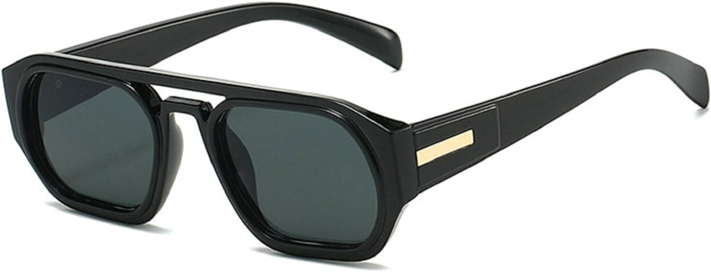 

Ретро-солнцезащитные очки квадратной формы для женщин, модные декоративные очки с защитой от УФ-излучения UV400; модные солнцезащитные очки градиентного оттенка для мужчин 77135 Melrose, Black