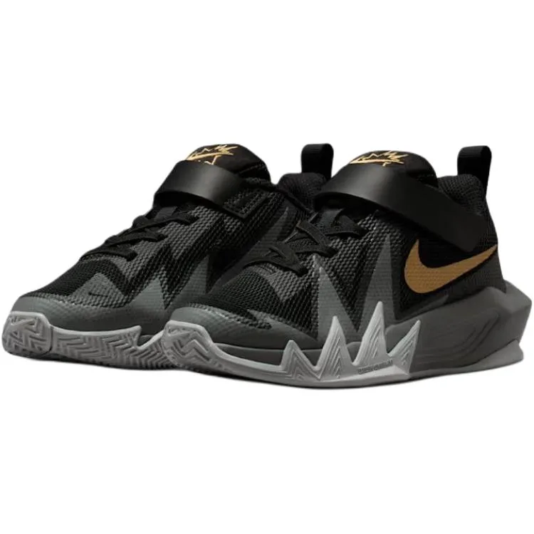 Nike Дышащие низкие баскетбольные кроссовки black gray для детей — фото 4