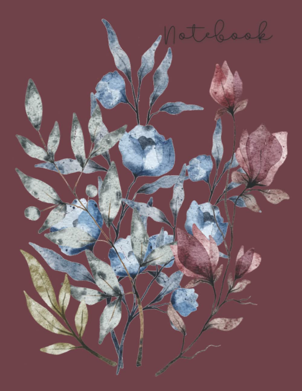 

Notebook: Flowers Composition Notebook 8.5 x 11 Lined Journal Notebook 120 pages