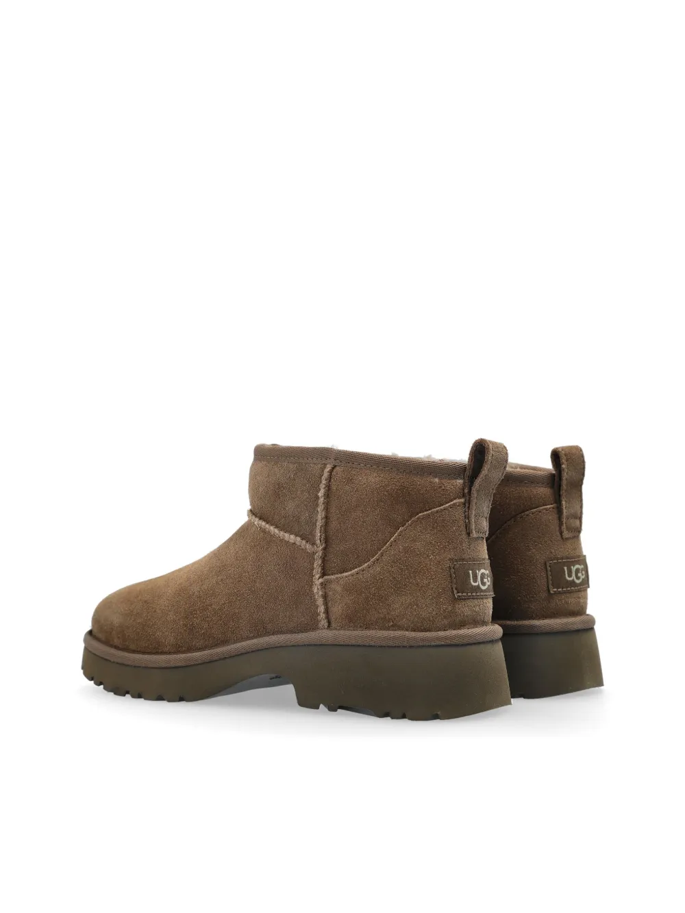 Угги Ultra Mini New Heights UGG Kids, коричневый — фото 3