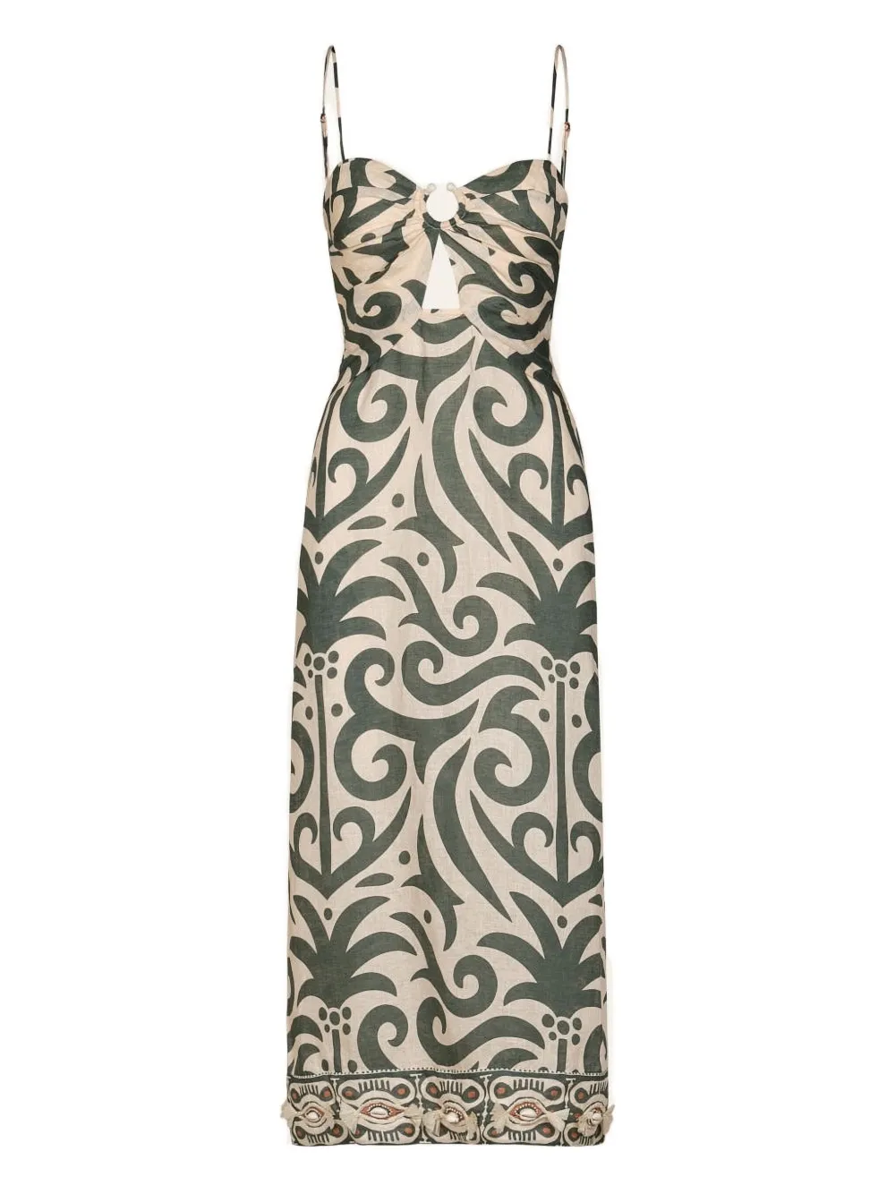 

Платье миди Water Adventure Johanna Ortiz, зеленый