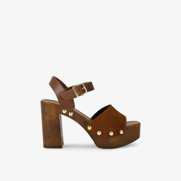 Сандалии замшевые Festa Carvela Comfort, рыжевато-коричневый