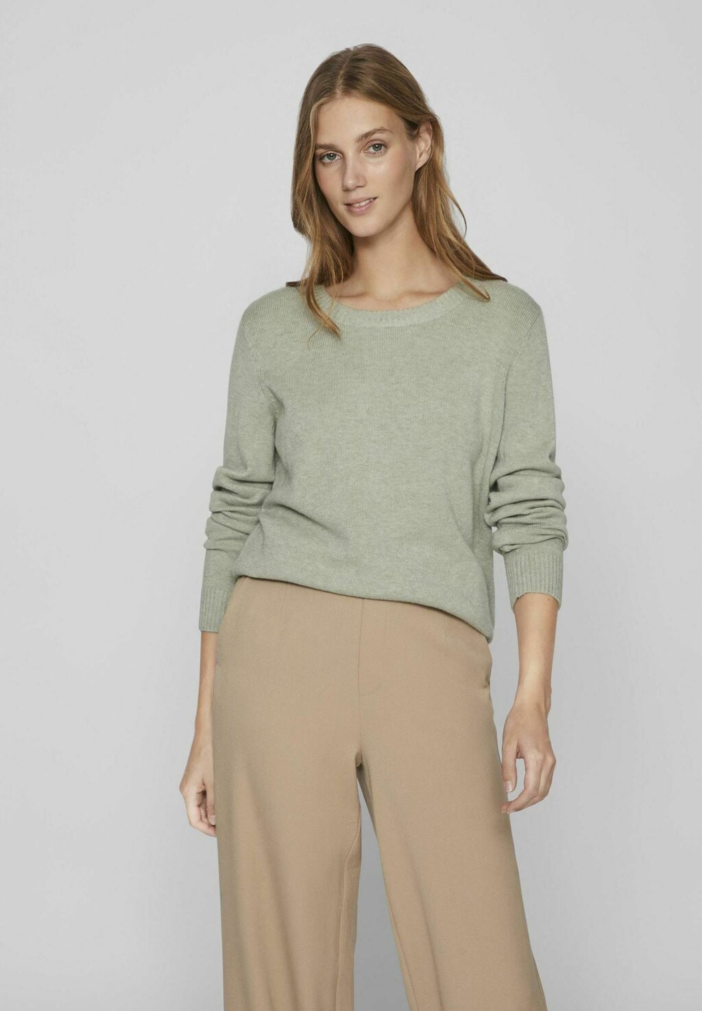 

Свитшот VILA VIRIL O-NECK NOOS, цвет oil green