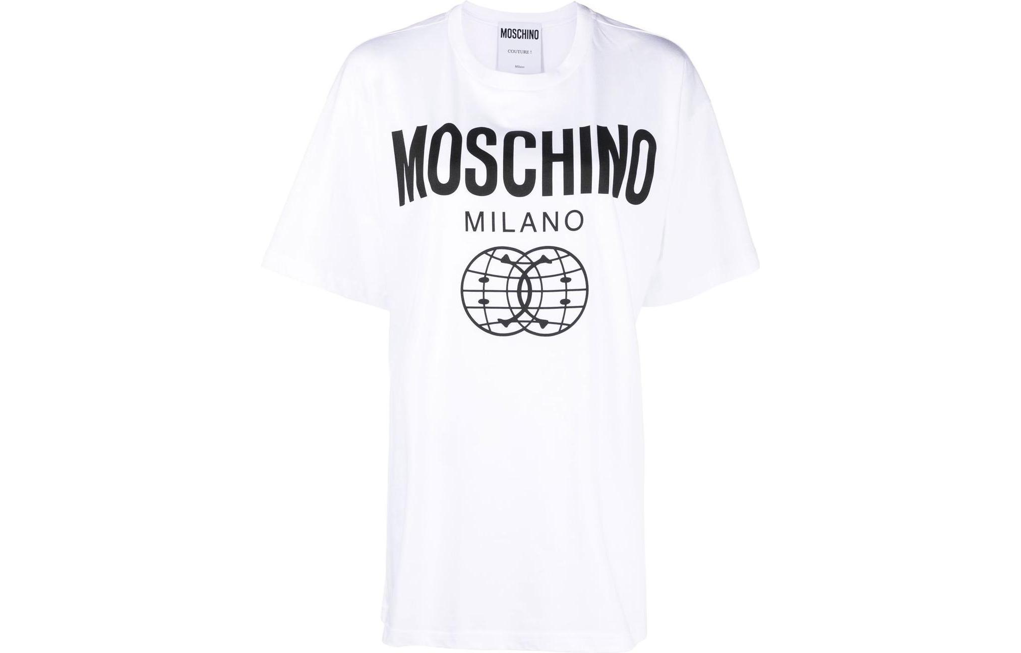 

MOSCHINO Футболка женская белая, Белый, MOSCHINO Футболка женская белая